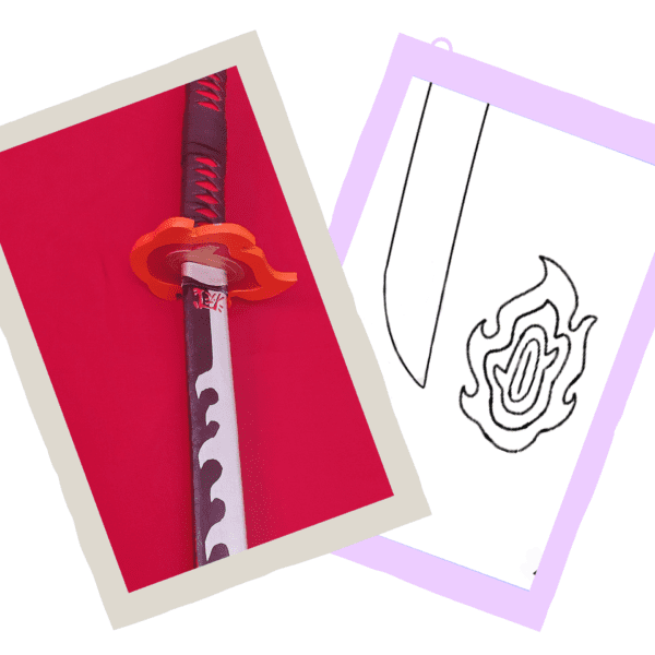 Molde Nova Nichirin Kamado Tanjiro (Demon Slayer)
