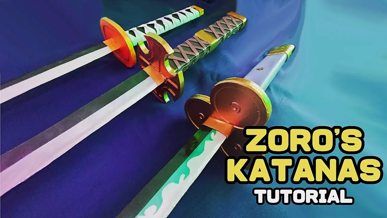 como fazer as katanas do zoro de one piece