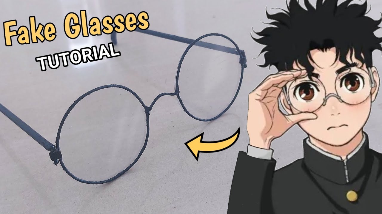 como fazer óculos falsos